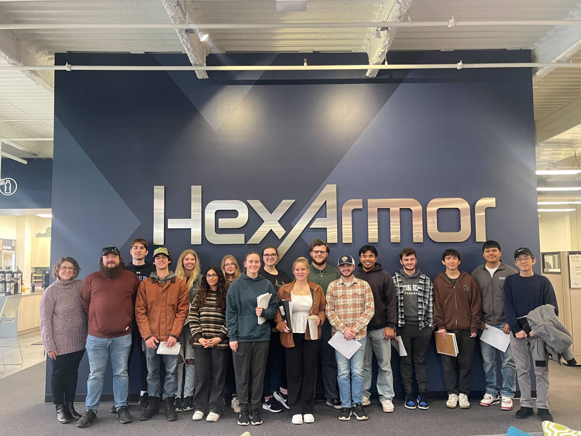 GVSU Students at HexArmor facility 2024